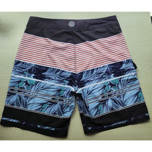 Swim Board Shorts-Maui and Sons, Inc.-Waist Tie-Men's Size 36 - Picture 4 of 16